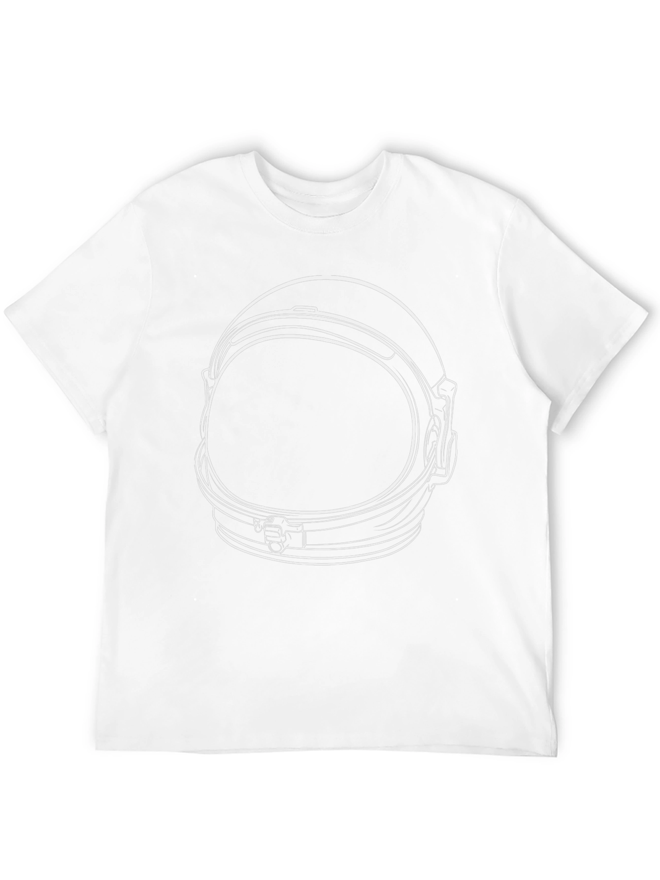 Astronaut Helmet Graphic T-Shirt - Space Fan Tee