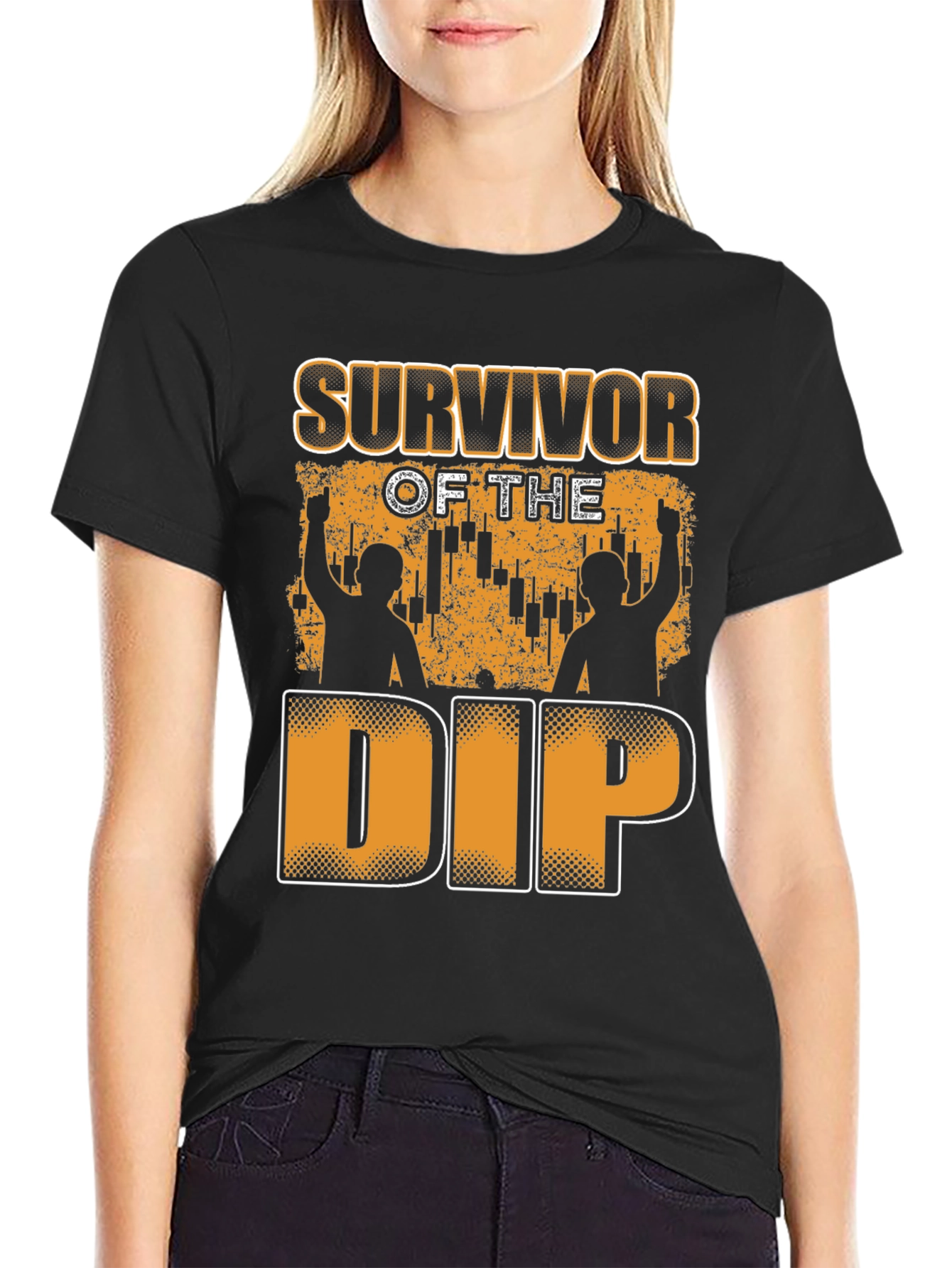 Survivor of the Dip Stock Trader Graphic T-Shirt