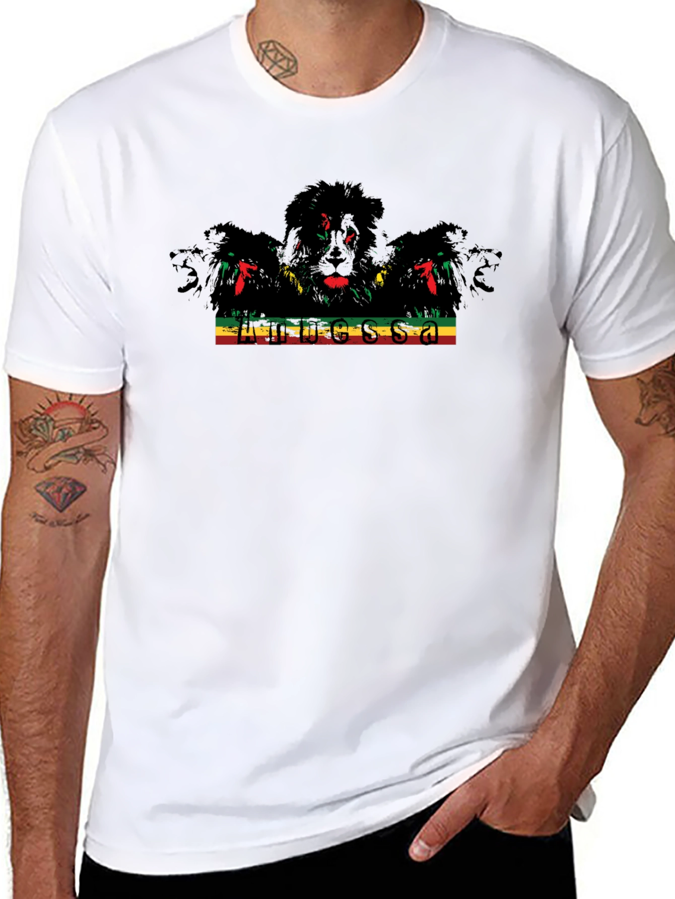 Rasta Lion T-Shirt - Reggae Inspired Graphic Tee
