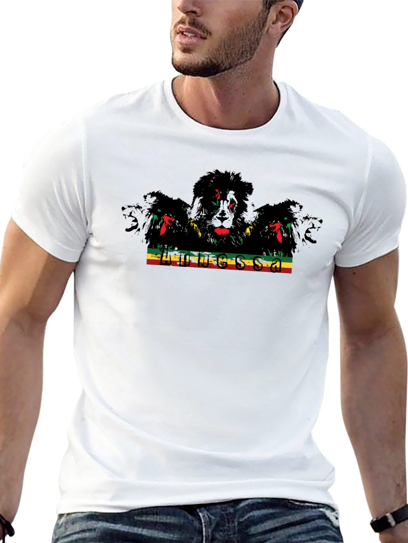 Rasta Lion T-Shirt - Reggae Inspired Graphic Tee