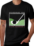Golf Fore Fathers Black T-Shirt