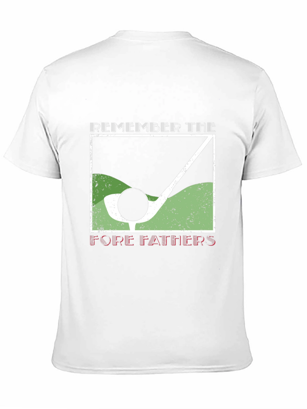 Golf Fore Fathers Black T-Shirt