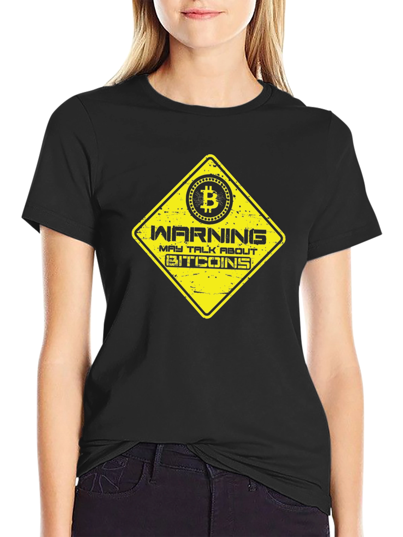 Warning May Talk About Bitcoins T-Shirt