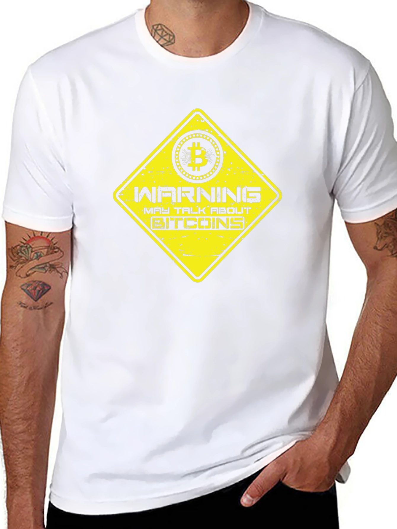 Warning May Talk About Bitcoins T-Shirt