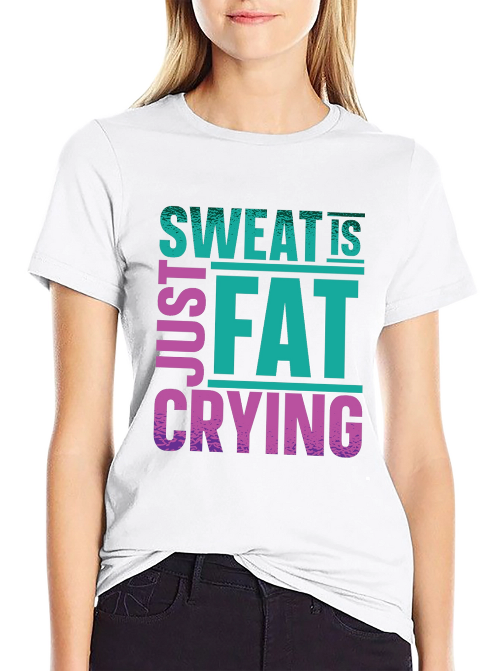 Sweat Is Just Fat Crying Graphic Tee