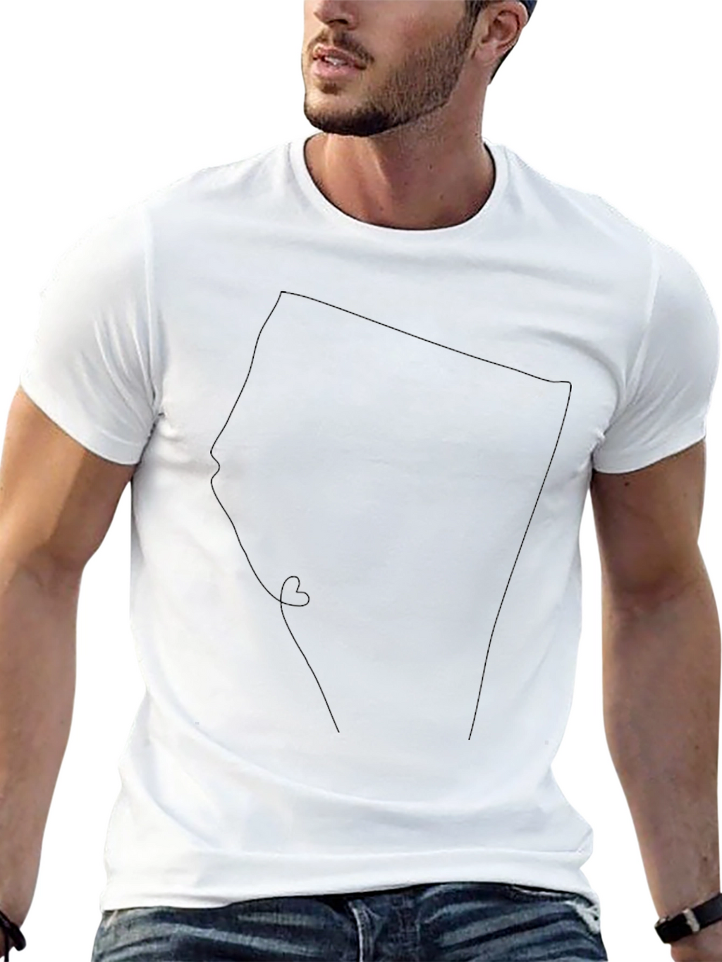 Minimalist Nevada Outline T-Shirt