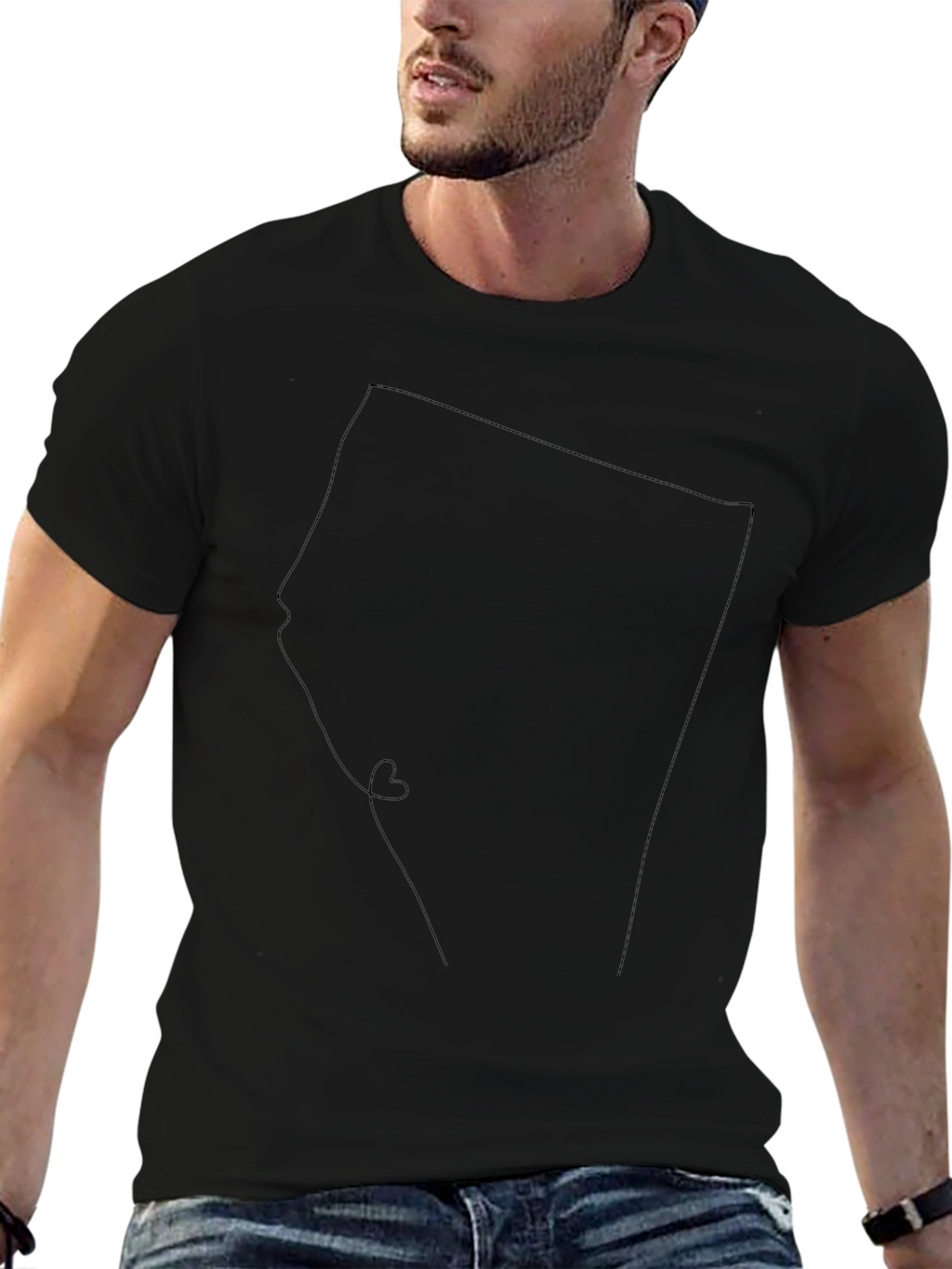 Minimalist Nevada Outline T-Shirt