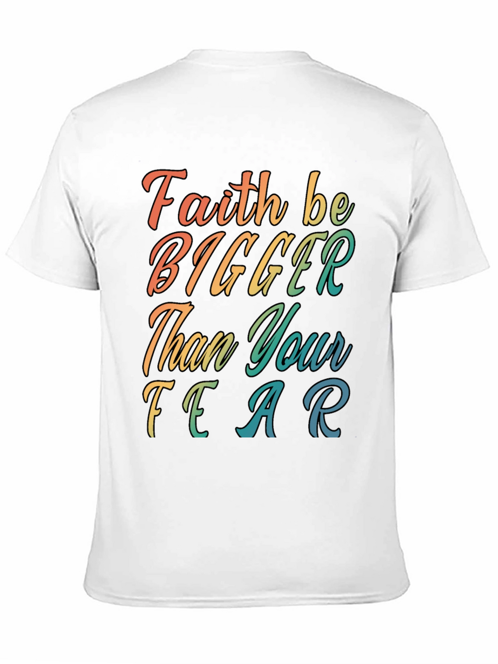 Faith Bigger Than Fear Graphic Tee - Black