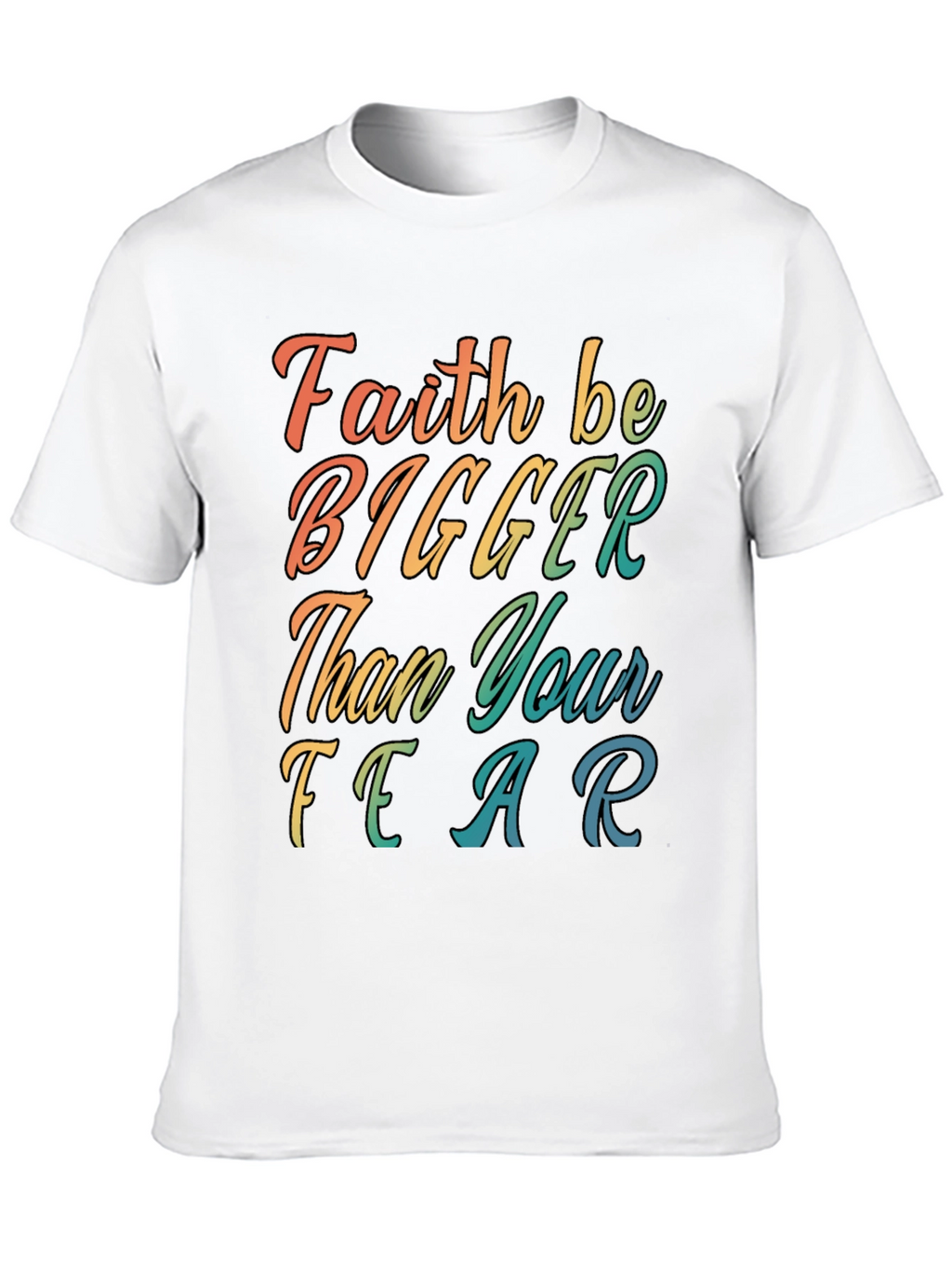 Faith Bigger Than Fear Graphic Tee - Black