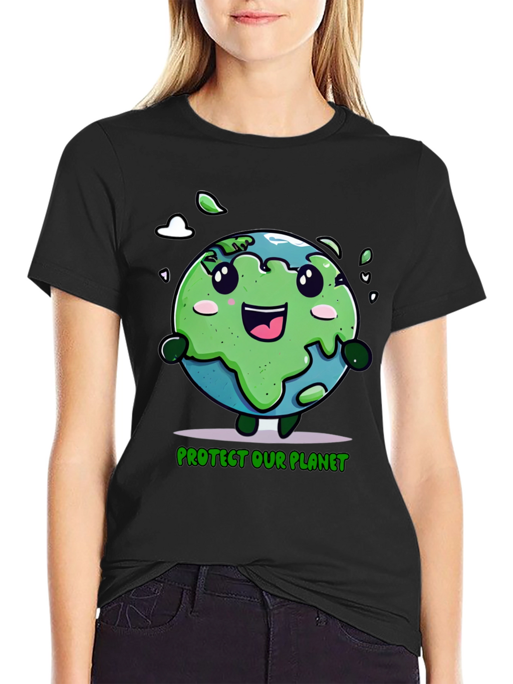 Protect Our Planet Earth Cartoon T-Shirt