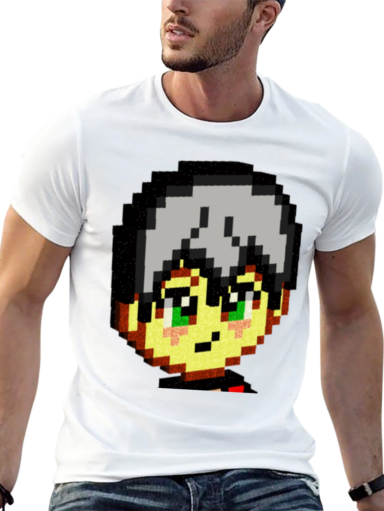 Pixel Art Anime T-Shirt