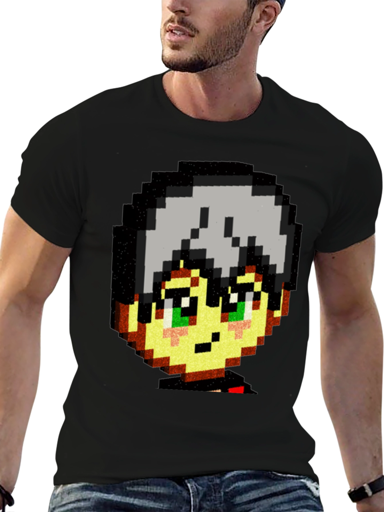 Pixel Art Anime T-Shirt