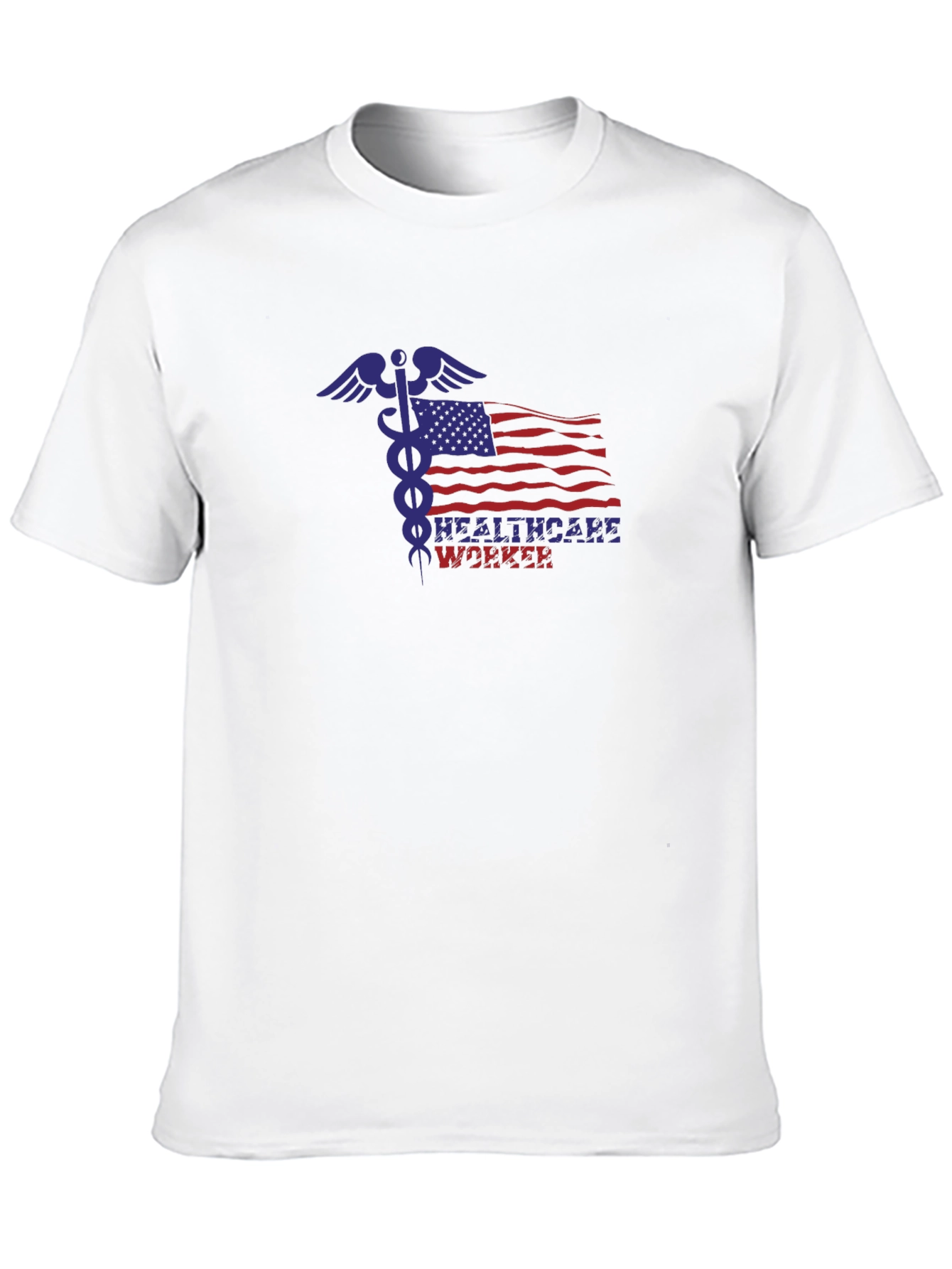 Healthcare Worker American Flag T-Shirt