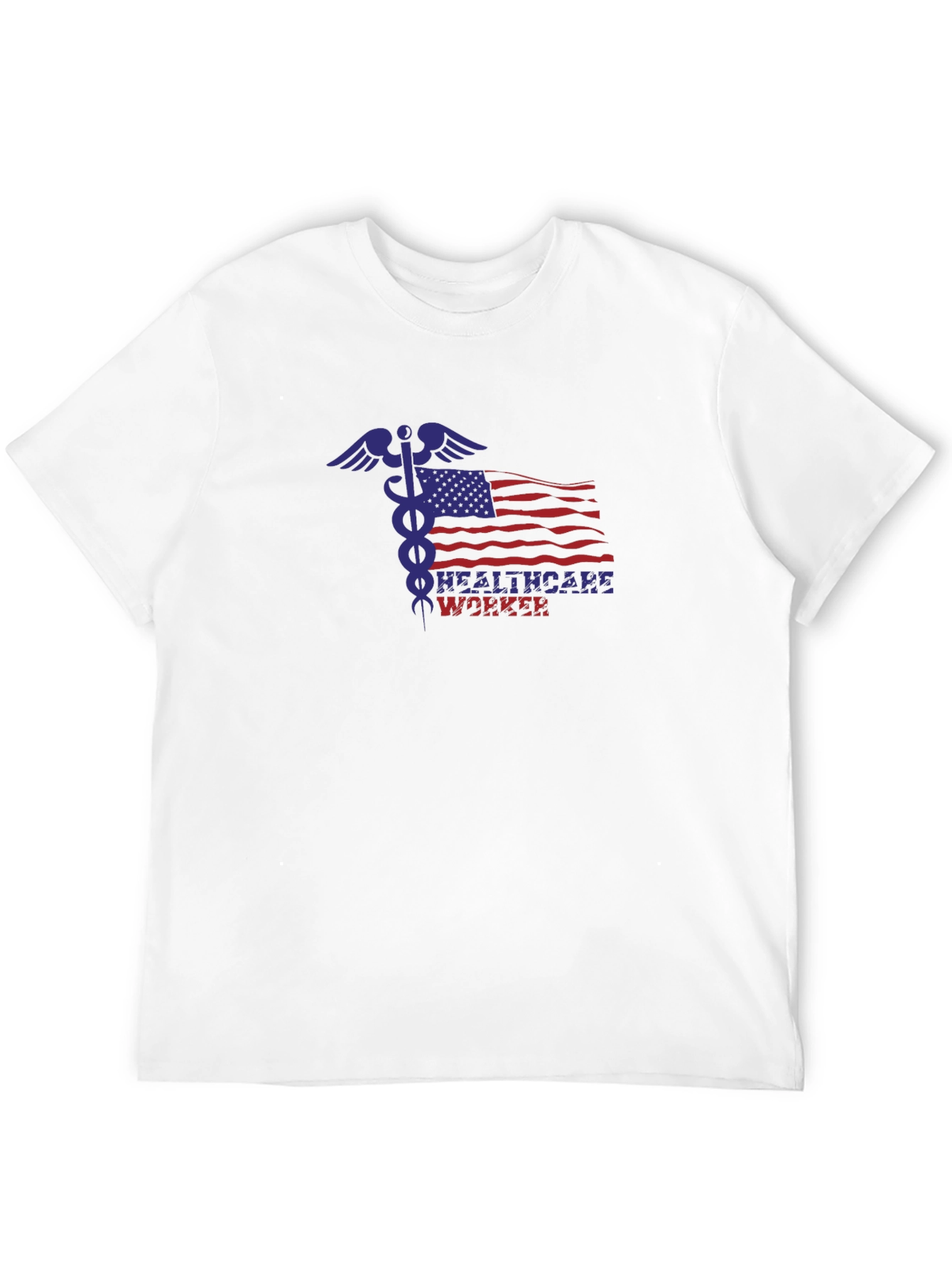 Healthcare Worker American Flag T-Shirt