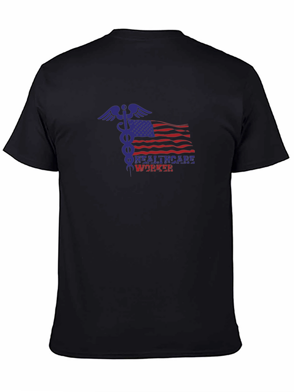 Healthcare Worker American Flag T-Shirt