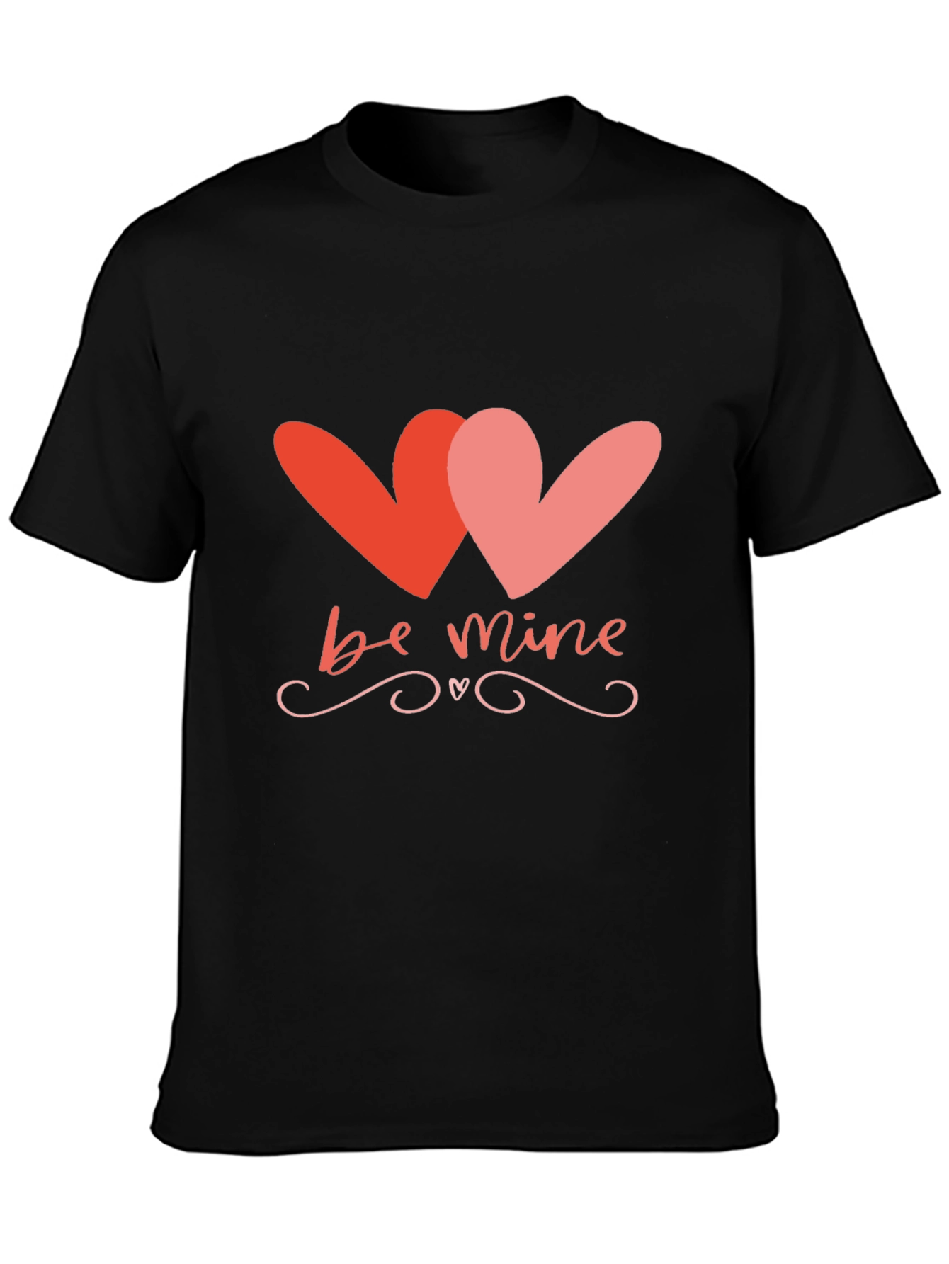 Be Mine Valentines Day Heart Graphic T-Shirt