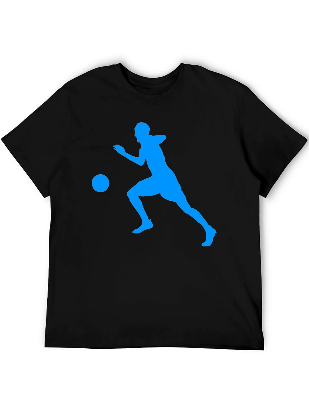 Mens Black Soccer Graphic Tee