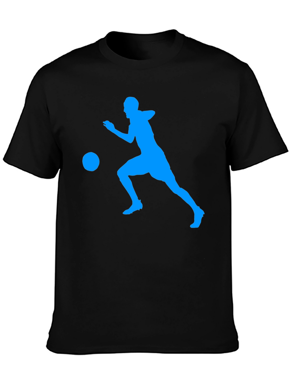 Mens Black Soccer Graphic Tee