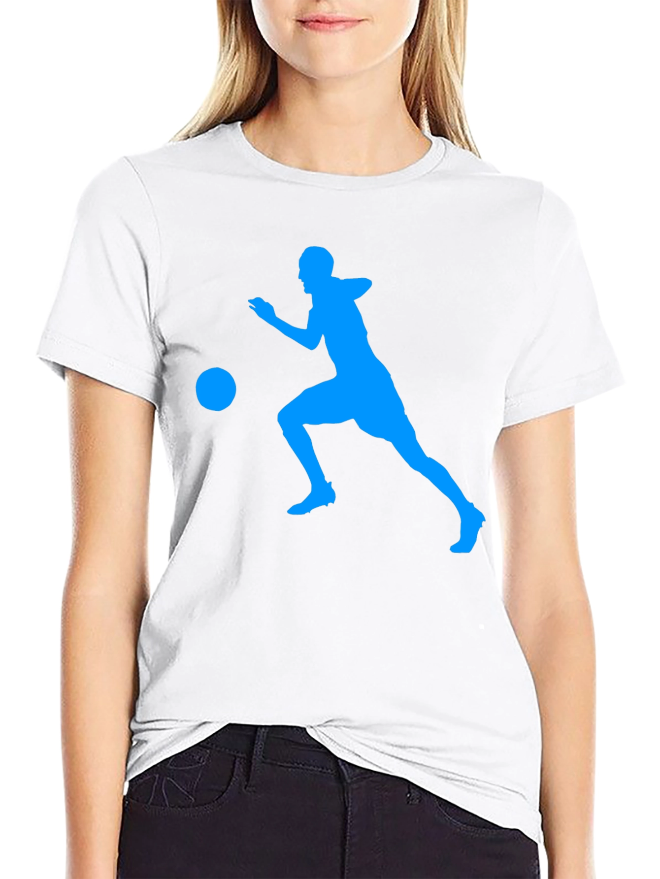 Mens Black Soccer Graphic Tee