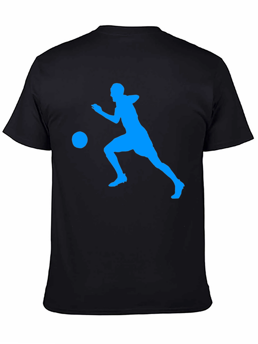 Mens Black Soccer Graphic Tee