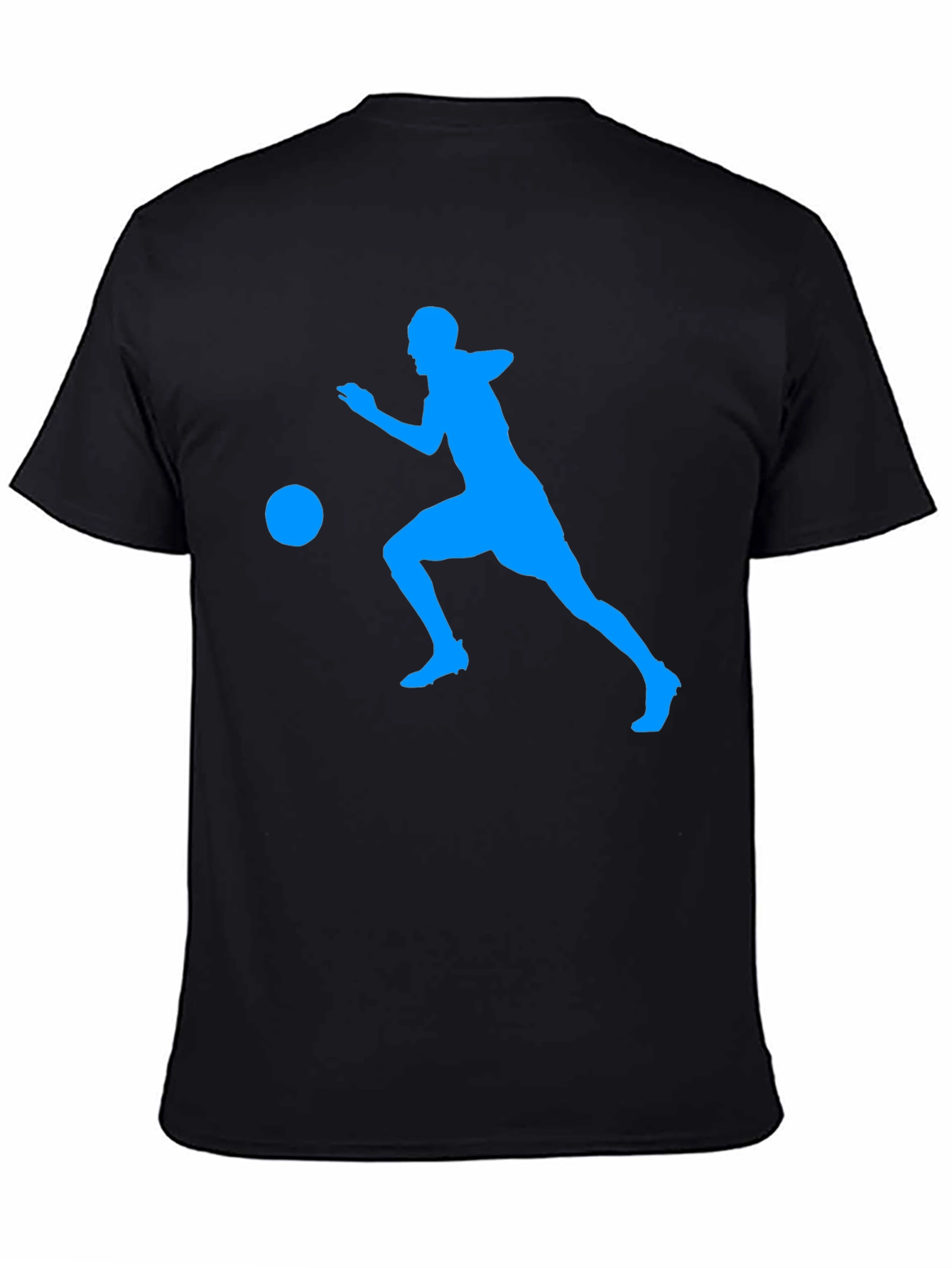 Mens Black Soccer Graphic Tee