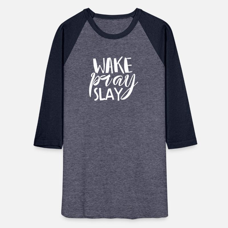 Wake Pray Slay Christian Lettering Abt839