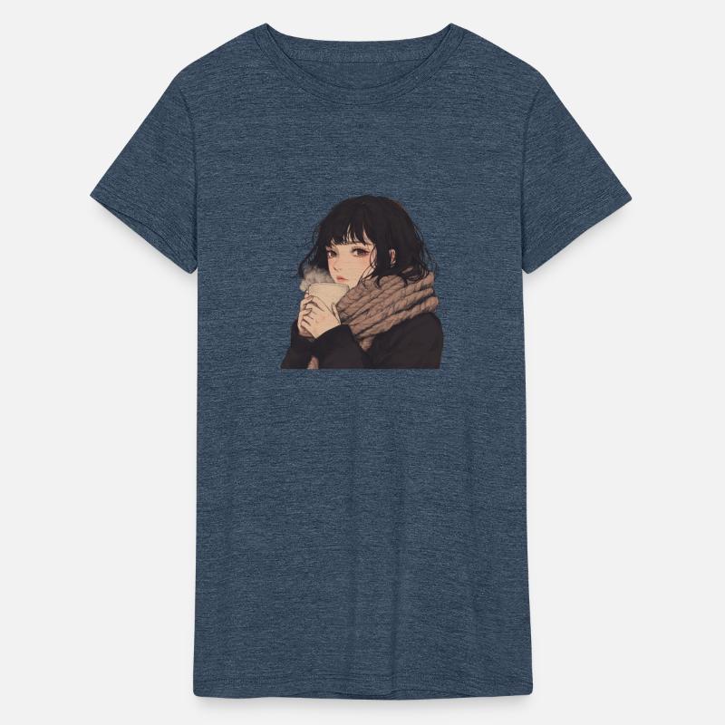 Warmth in the Cold: Female Drinking Hot Beverage