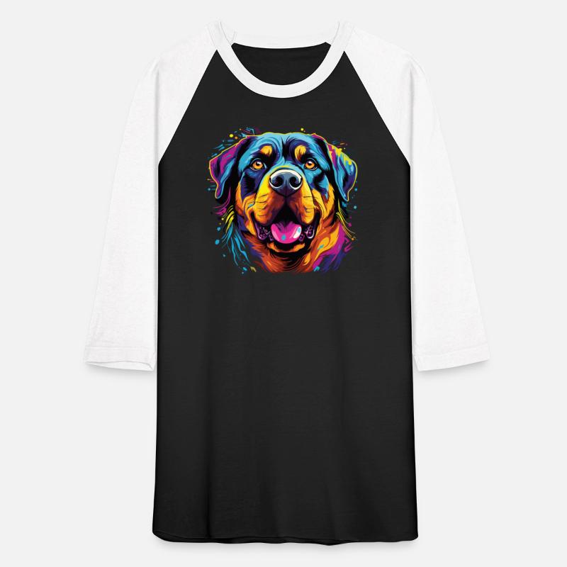 Watercolor Colorful Rottweiler