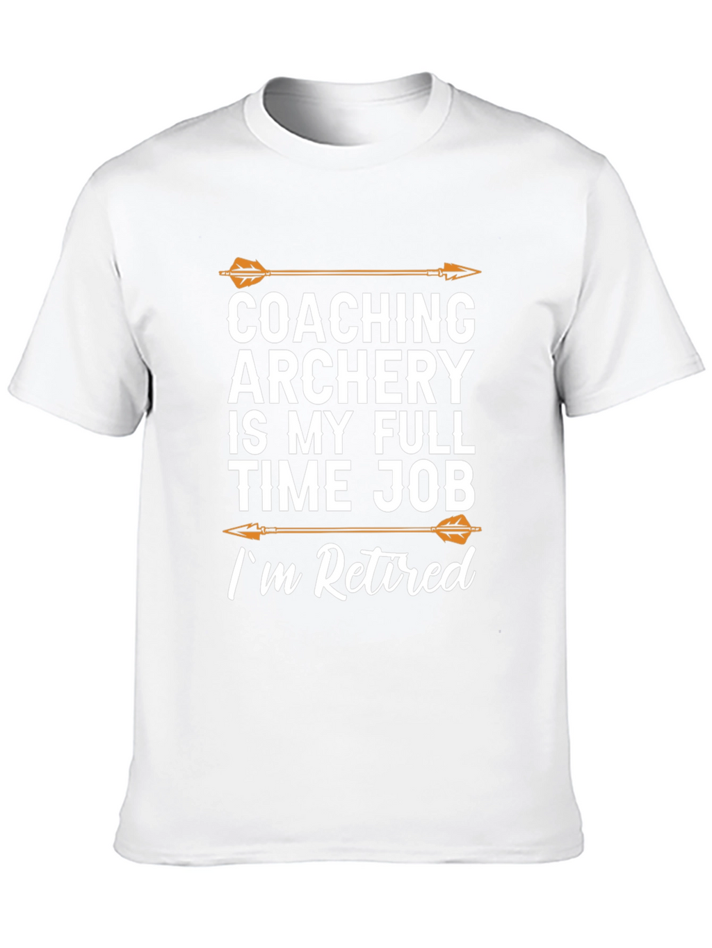 Coaching Archery Retired T-Shirt Black Cotton Tee