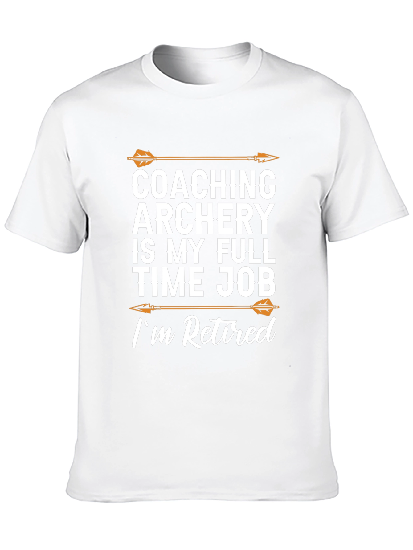 Coaching Archery Retired T-Shirt Black Cotton Tee