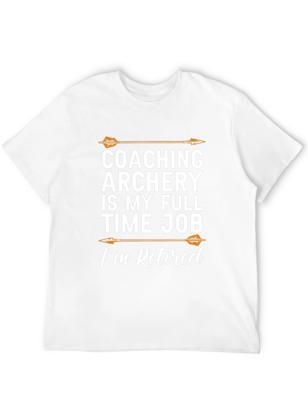 Coaching Archery Retired T-Shirt Black Cotton Tee