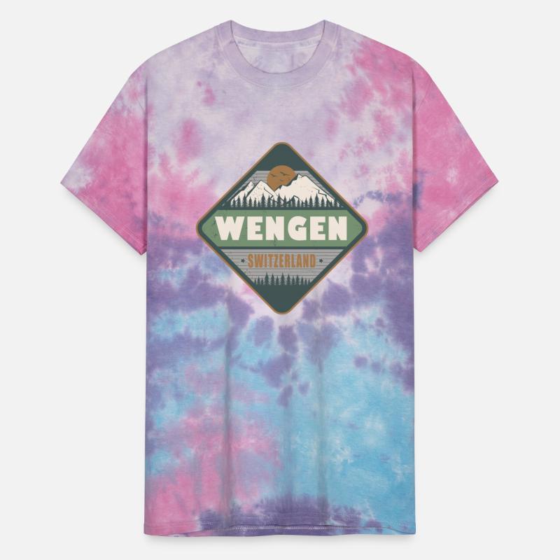 Wengen Switzerland Vintage Hiking Design