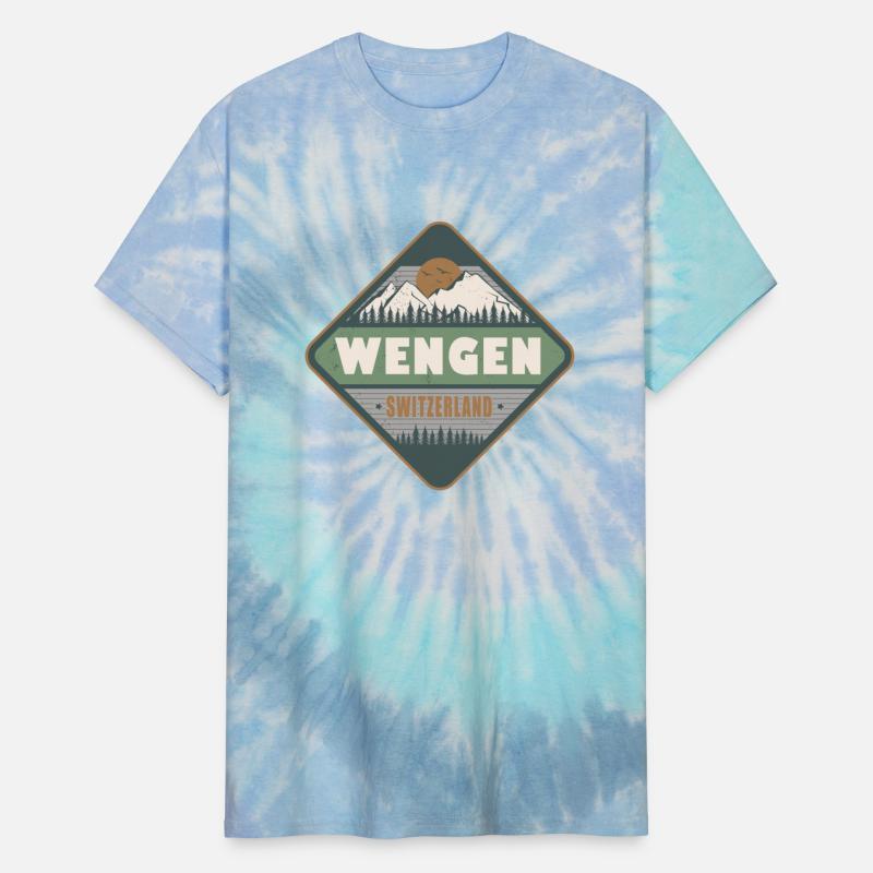 Wengen Switzerland Vintage Hiking Design