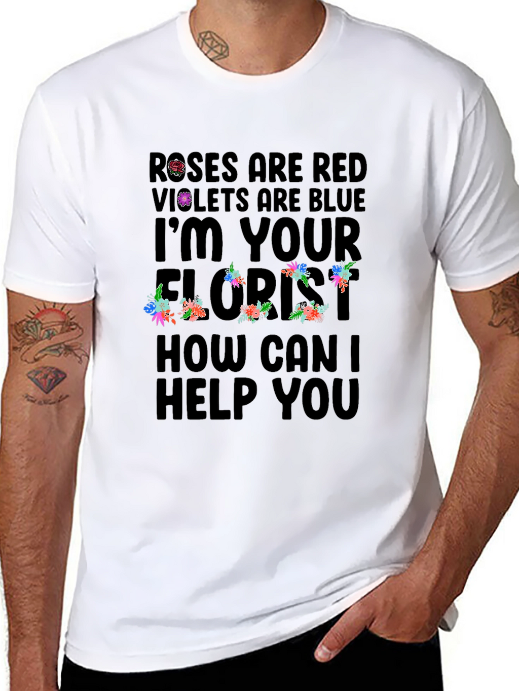Roses are Red Florist T-Shirt