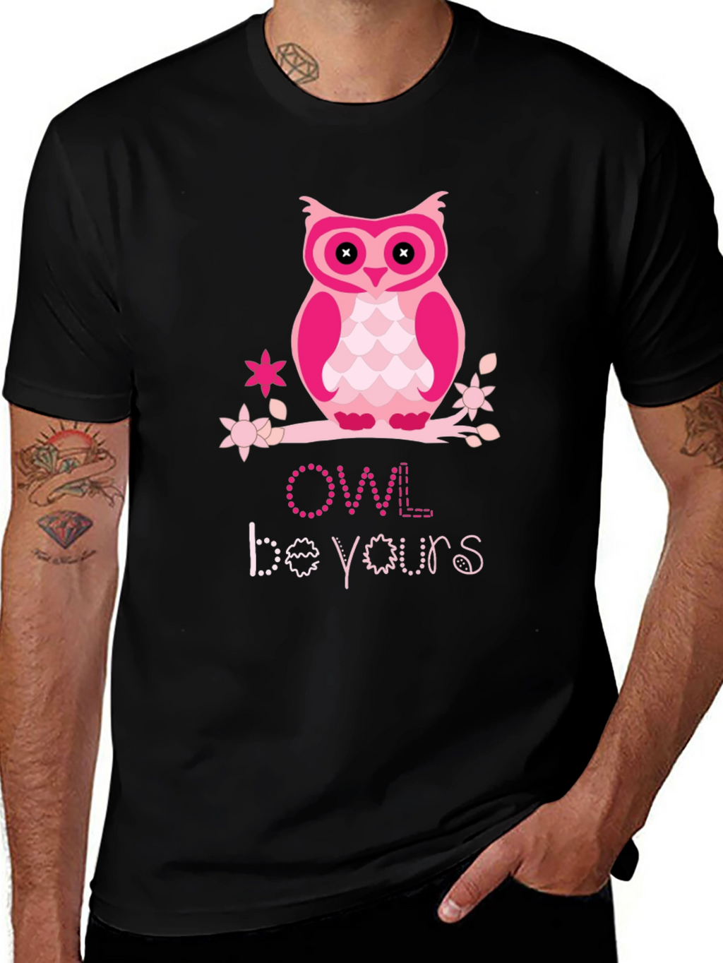 Cute Pink Owl T-Shirt - Owl Be Yours Tee