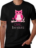 Cute Pink Owl T-Shirt - Owl Be Yours Tee