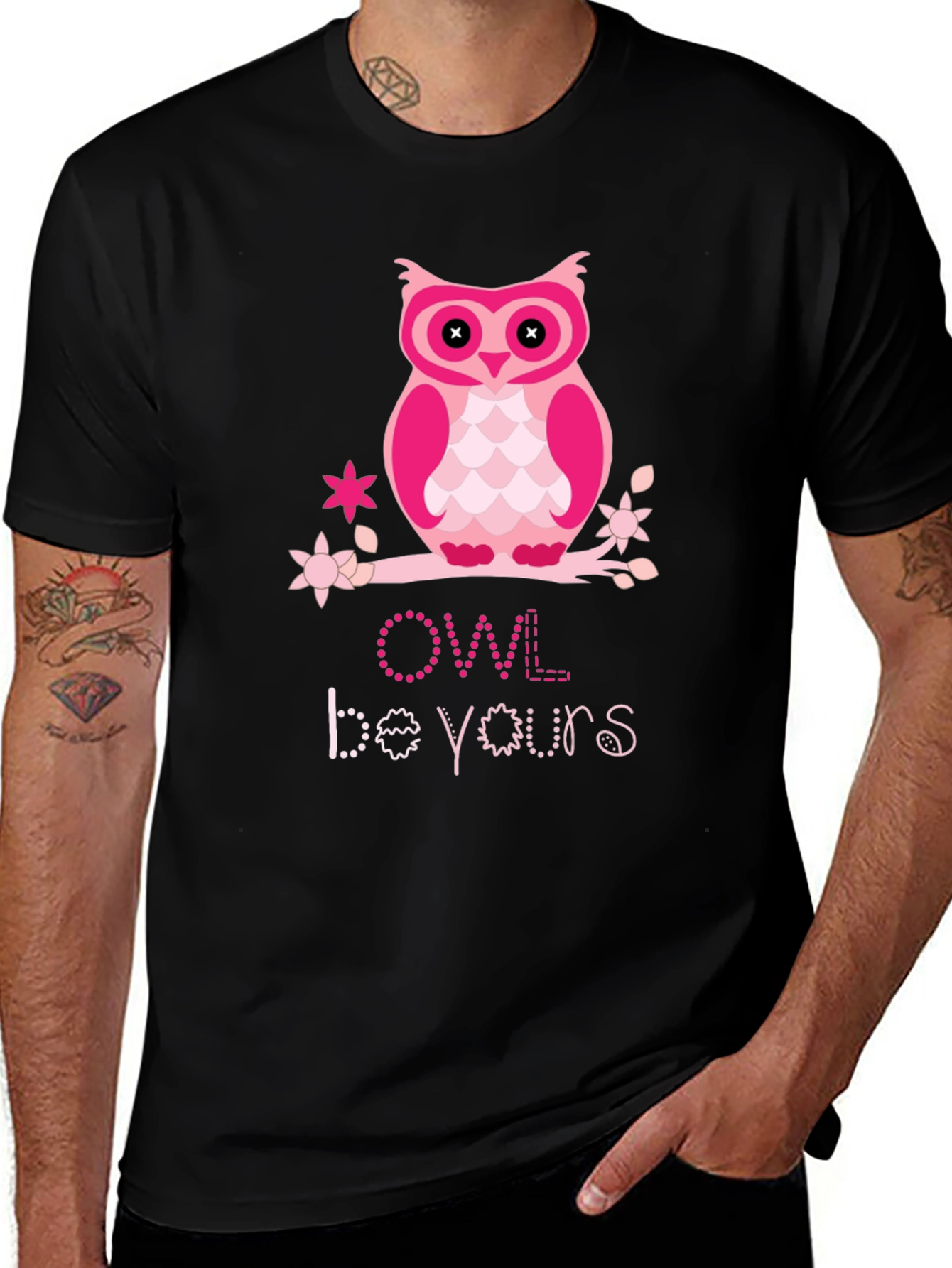 Cute Pink Owl T-Shirt - Owl Be Yours Tee