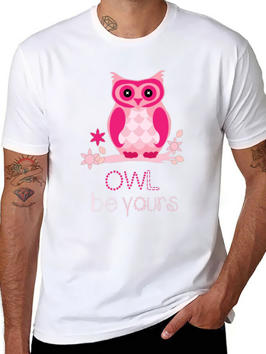 Cute Pink Owl T-Shirt - Owl Be Yours Tee