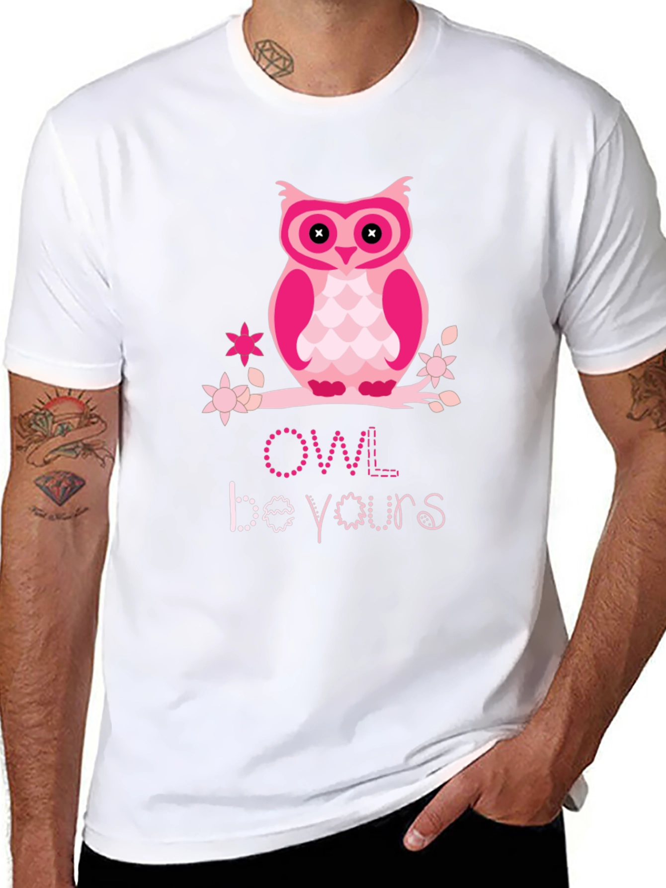 Cute Pink Owl T-Shirt - Owl Be Yours Tee