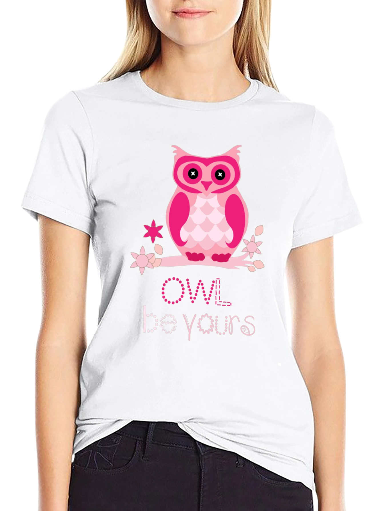 Cute Pink Owl T-Shirt - Owl Be Yours Tee