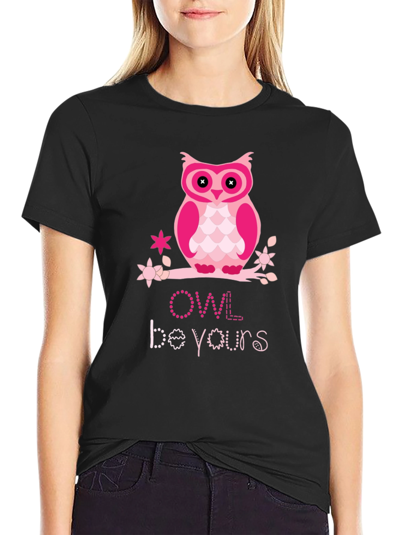 Cute Pink Owl T-Shirt - Owl Be Yours Tee