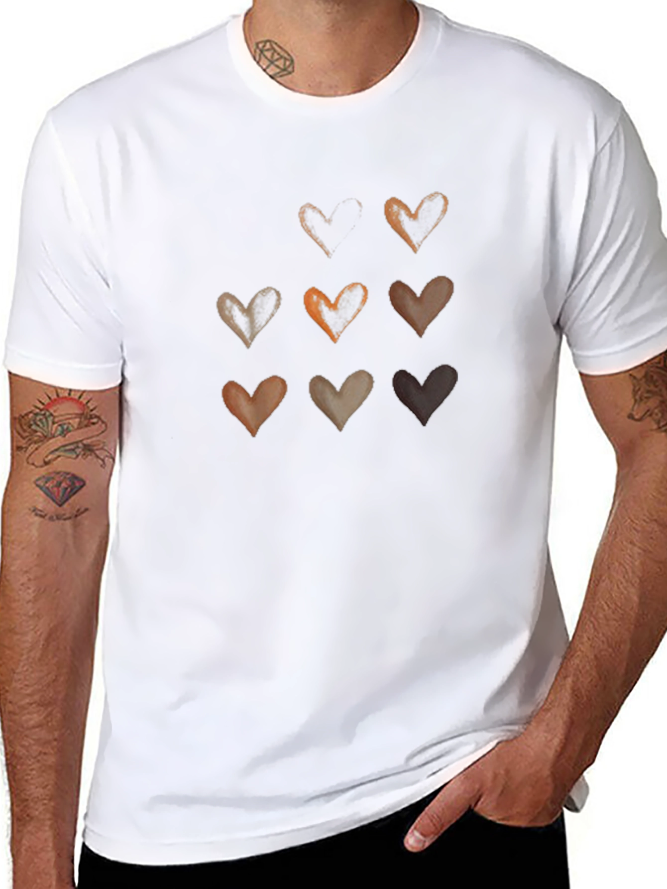Diversity Hearts Graphic Tee