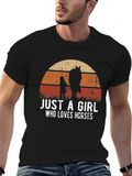 Just A Girl Who Loves Horses T-Shirt