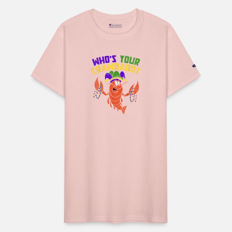 Whos Your Crawdaddy Crawfish Jester Beads t-shirt