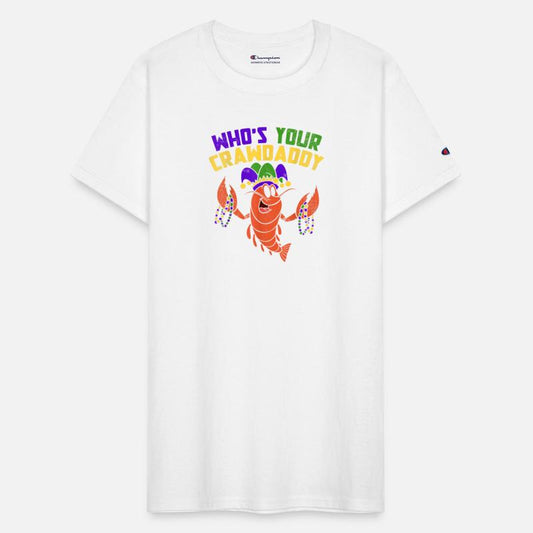 Whos Your Crawdaddy Crawfish Jester Beads t-shirt