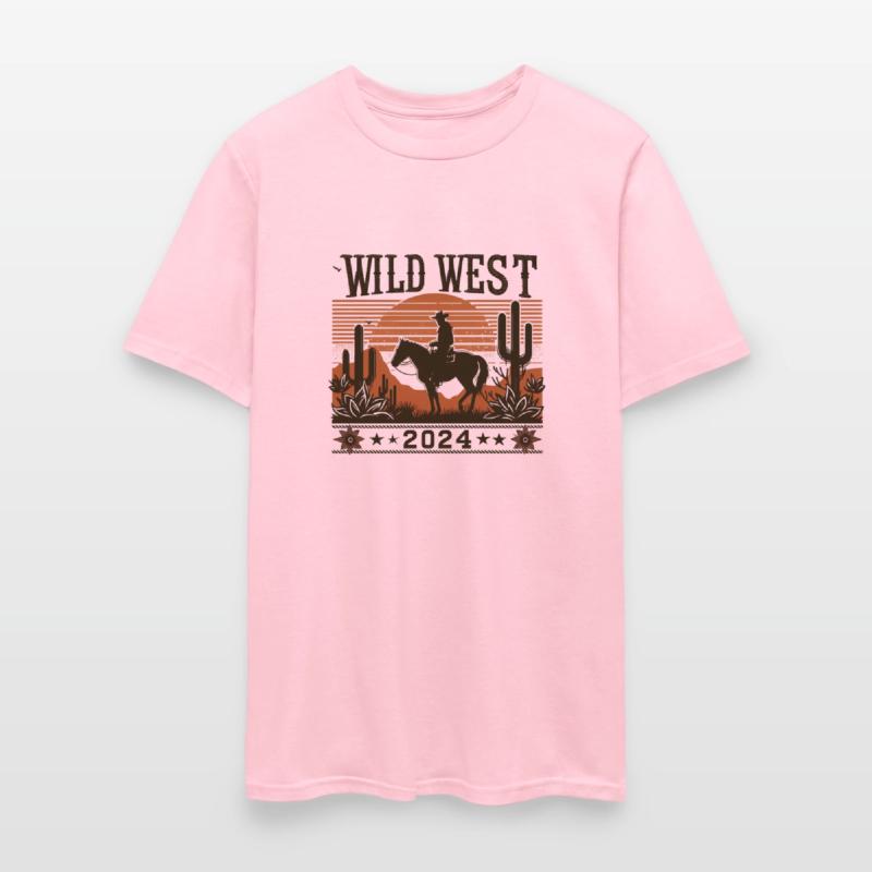 Wild West 2024 cowboy horse sunset motif 5