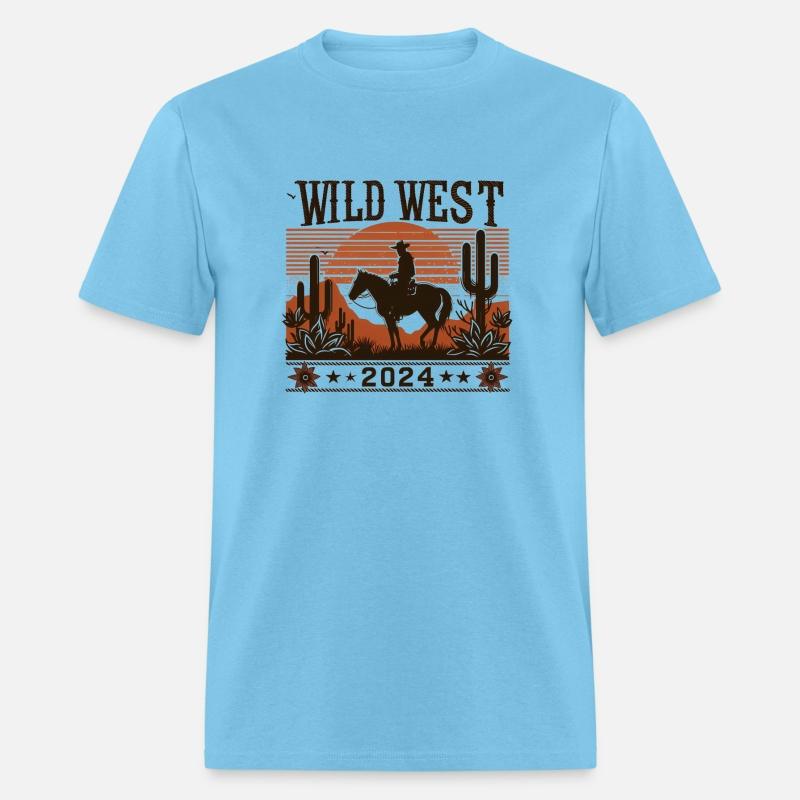 Wild West 2024 cowboy horse sunset motif 5