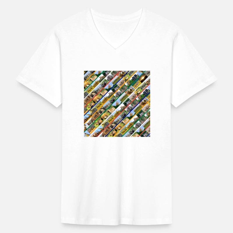 Wildlife Stripe Multi Color Collage