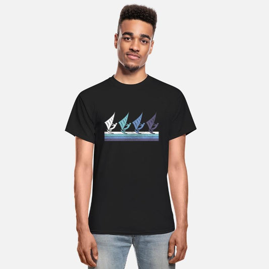 Windsurfing Gradient Silhouettes