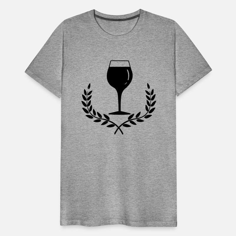 Wine glass with with laurel wreath